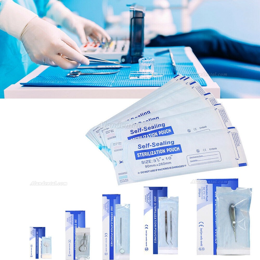 200pcs/box Dental Sterilization Bag Self-sealing Disinfection Pouches